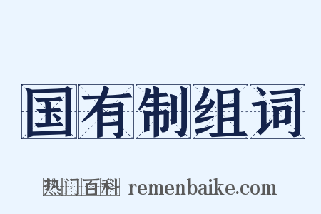 国有制组词是什么意思的图片